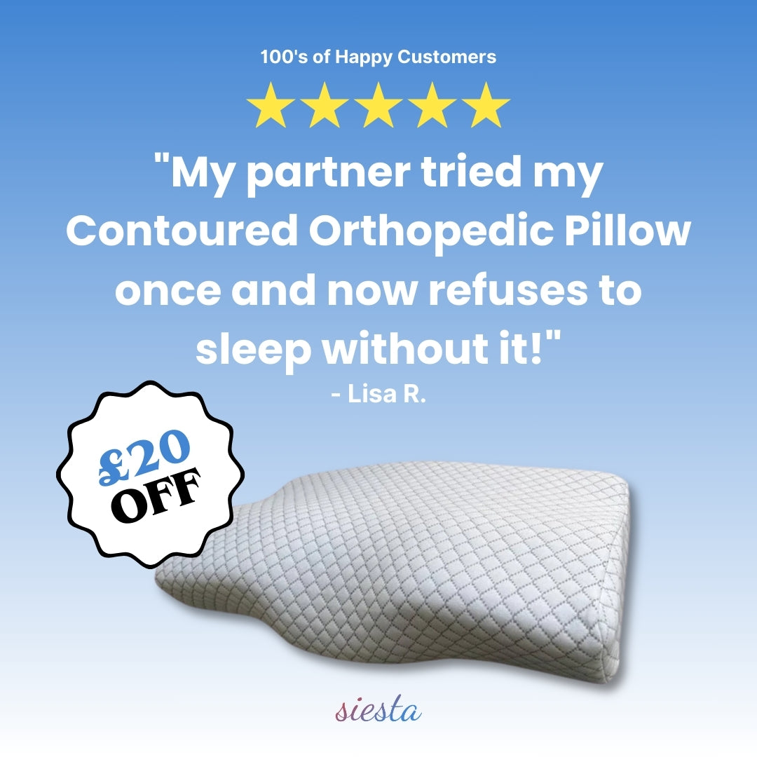 Contoured Orthopedic Pillow for Pain Relief